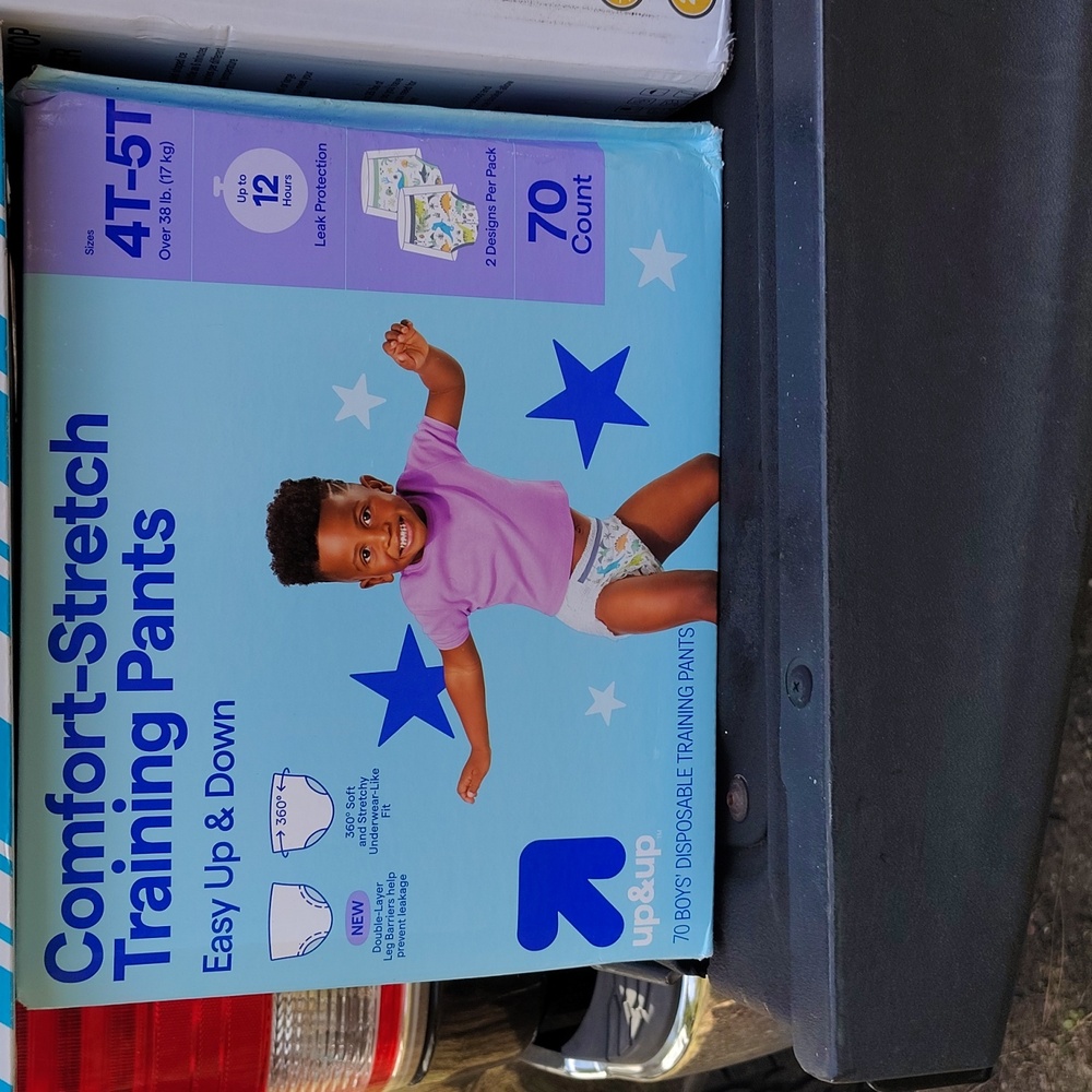70 count training pants 4T to 5T over 38 lb